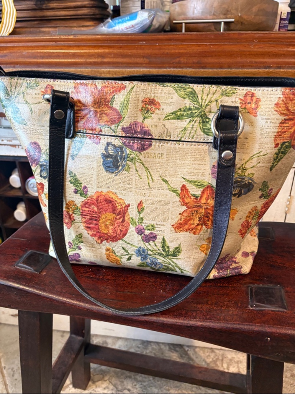 Patricia Nash Coated Canvas Silvi Travel Tote - Picture 5 of 11